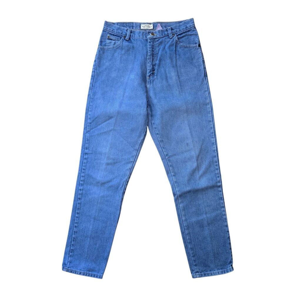 Sonoma Jeans Size 12 Vintage Loose Fit Straight Tapered Leg Mom Jeans High Waist